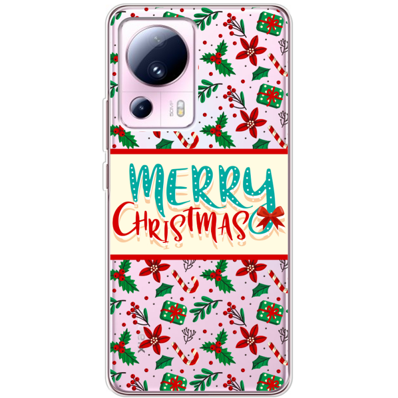 Прозрачный чехол BoxFace Xiaomi 13 Lite Vintage Christmas Pattern