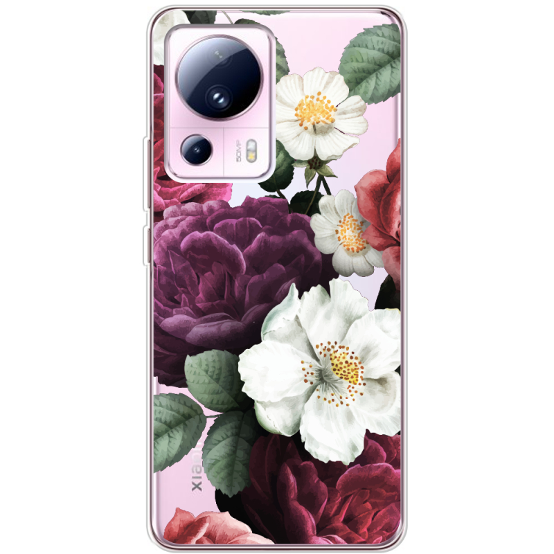 Прозрачный чехол BoxFace Xiaomi 13 Lite Floral Dark Dreams