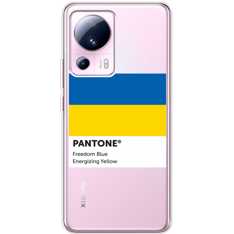 Прозрачный чехол BoxFace Xiaomi 13 Lite Pantone вільний синій