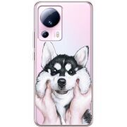 Прозрачный чехол BoxFace Xiaomi 13 Lite Husky