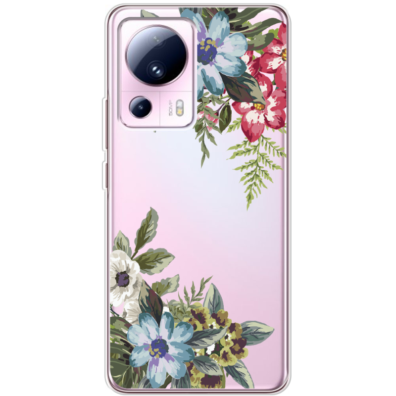 Прозрачный чехол BoxFace Xiaomi 13 Lite Floral