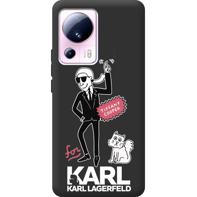 Черный чехол BoxFace Xiaomi 13 Lite For Karl