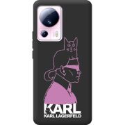 Черный чехол BoxFace Xiaomi 13 Lite Pink Karl