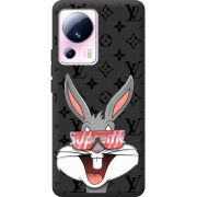 Черный чехол BoxFace Xiaomi 13 Lite looney bunny