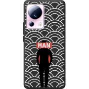 Черный чехол BoxFace Xiaomi 13 Lite Man Pattern