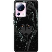 Черный чехол BoxFace Xiaomi 13 Lite Wolf