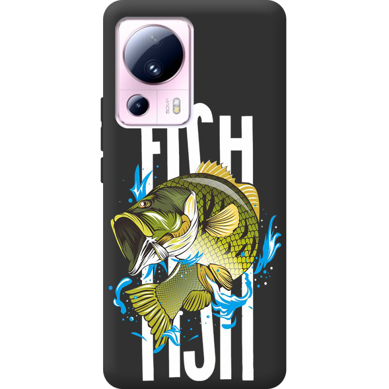 Черный чехол BoxFace Xiaomi 13 Lite Fish