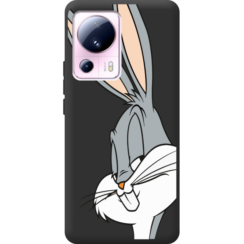 Черный чехол BoxFace Xiaomi 13 Lite Lucky Rabbit