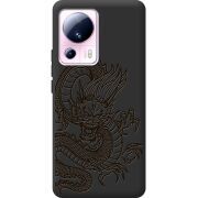 Черный чехол BoxFace Xiaomi 13 Lite Chinese Dragon