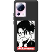 Черный чехол BoxFace Xiaomi 13 Lite Attack On Titan - Ackerman