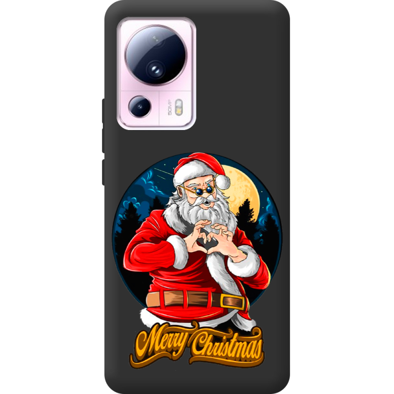 Черный чехол BoxFace Xiaomi 13 Lite Cool Santa