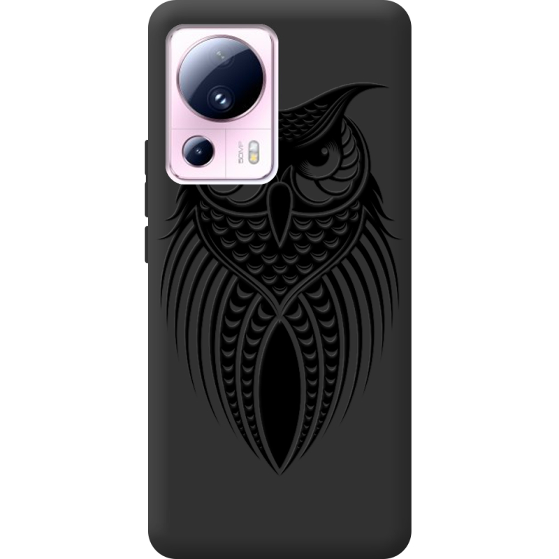 Черный чехол BoxFace Xiaomi 13 Lite Owl