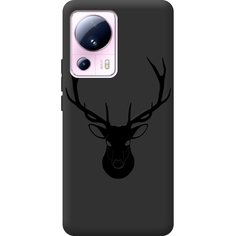 Черный чехол BoxFace Xiaomi 13 Lite Deer