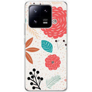 Чехол BoxFace Xiaomi 13 Pro Line Flowers