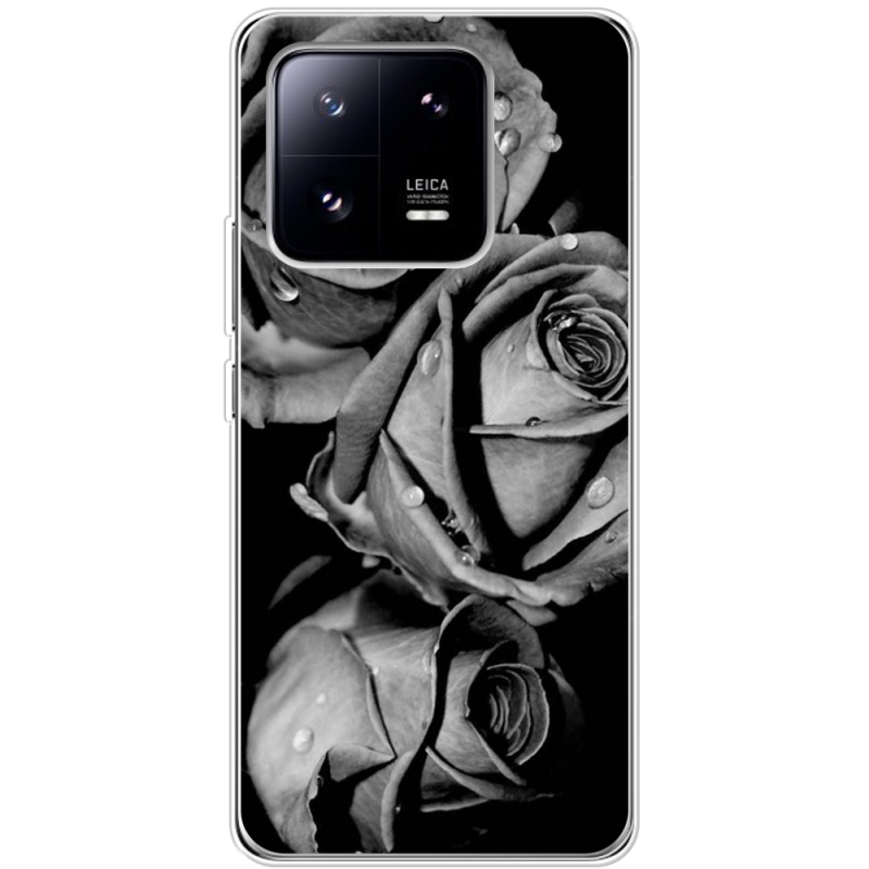 Чехол BoxFace Xiaomi 13 Pro Black and White Roses