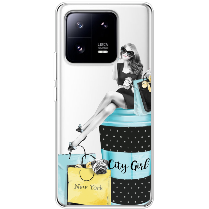 Прозрачный чехол BoxFace Xiaomi 13 Pro City Girl