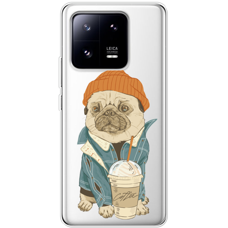 Прозрачный чехол BoxFace Xiaomi 13 Pro Dog Coffeeman