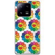 Прозрачный чехол BoxFace Xiaomi 13 Pro Hippie Flowers