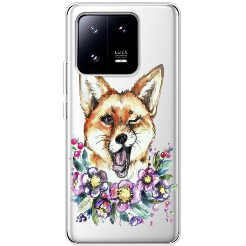 Прозрачный чехол BoxFace Xiaomi 13 Pro Winking Fox