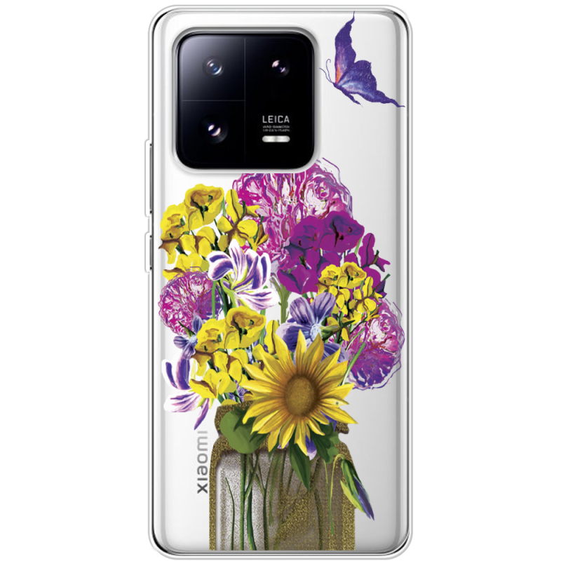 Прозрачный чехол BoxFace Xiaomi 13 Pro My Bouquet