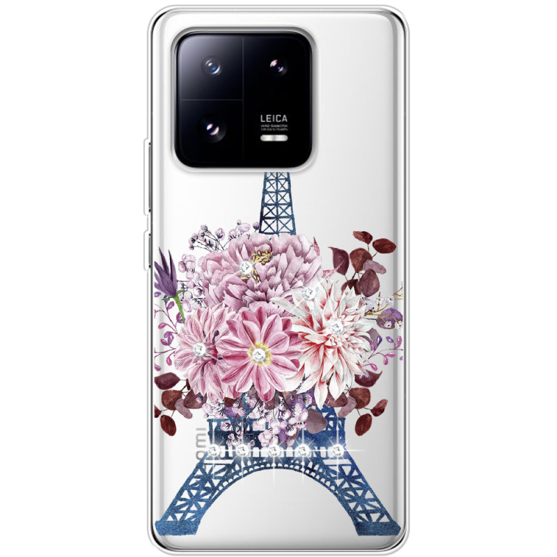 Чехол BoxFace со стразами Xiaomi 13 Pro Eiffel Tower