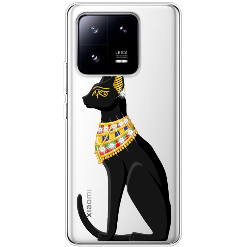 Чехол BoxFace со стразами Xiaomi 13 Pro Egipet Cat