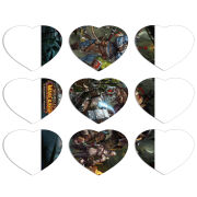 Магнитные фотопазлы Сердце 50 на 50 набор 9 штук 