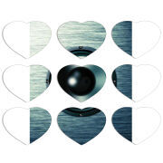 Магнитные фотопазлы Сердце 50 на 50 набор 9 штук 