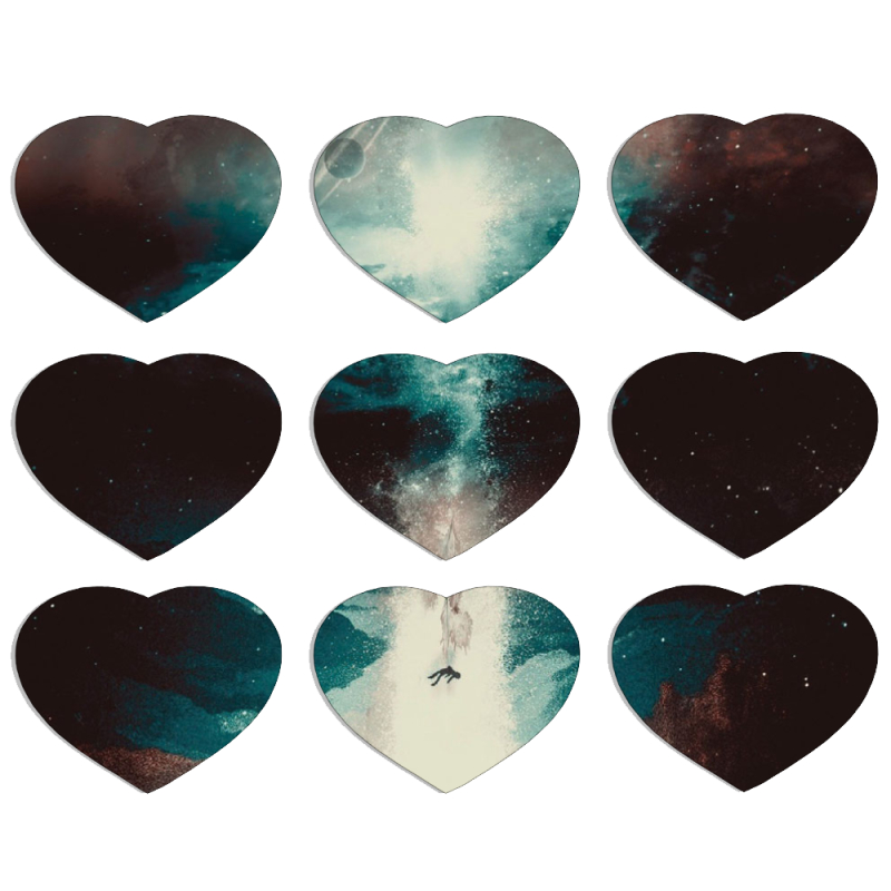 Магнитные фотопазлы Сердце 50 на 50 набор 9 штук 
