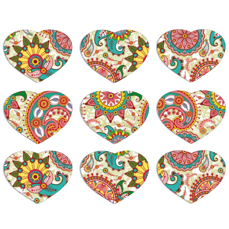 Магнитные фотопазлы Сердце 50 на 50 набор 9 штук 