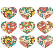 Магнитные фотопазлы Сердце 50 на 50 набор 9 штук 