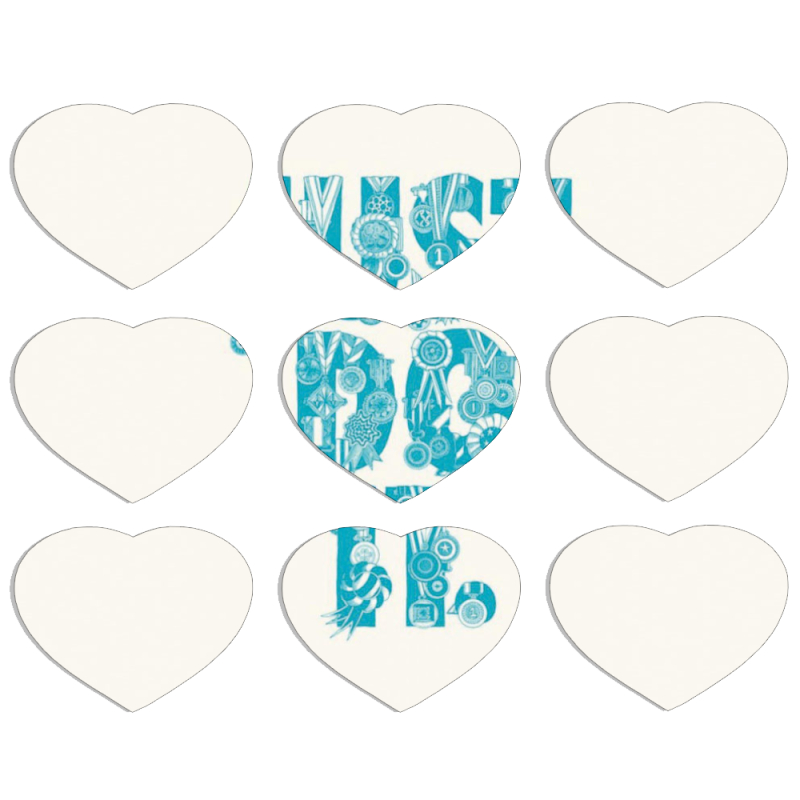 Магнитные фотопазлы Сердце 50 на 50 набор 9 штук Just  Do It