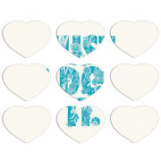 Магнитные фотопазлы Сердце 50 на 50 набор 9 штук Just  Do It