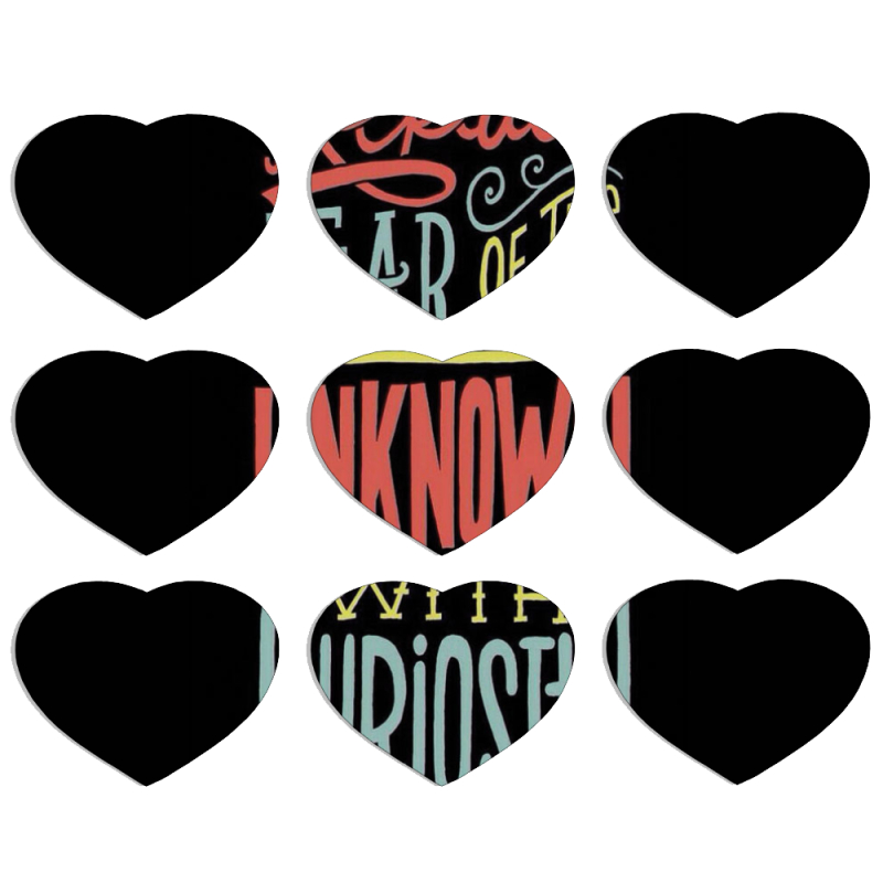 Магнитные фотопазлы Сердце 50 на 50 набор 9 штук 