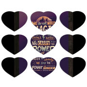 Магнитные фотопазлы Сердце 50 на 50 набор 9 штук 