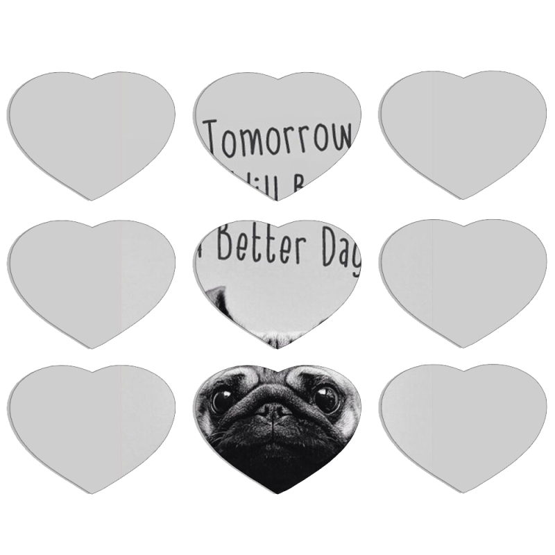 Магнитные фотопазлы Сердце 50 на 50 набор 9 штук 