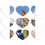 Магнитные фотопазлы Сердце 50 на 50 набор 9 штук 