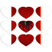 Магнитные фотопазлы Сердце 50 на 50 набор 9 штук 