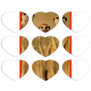 Магнитные фотопазлы Сердце 50 на 50 набор 9 штук 