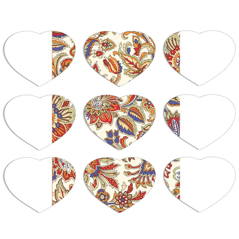 Магнитные фотопазлы Сердце 50 на 50 набор 9 штук Rapsody