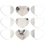 Магнитные фотопазлы Сердце 50 на 50 набор 9 штук 