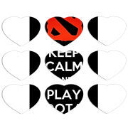 Магнитные фотопазлы Сердце 50 на 50 набор 9 штук 