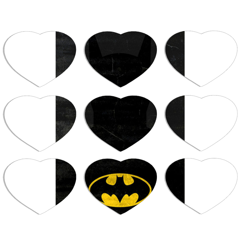 Магнитные фотопазлы Сердце 50 на 50 набор 9 штук 