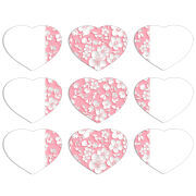 Магнитные фотопазлы Сердце 50 на 50 набор 9 штук 