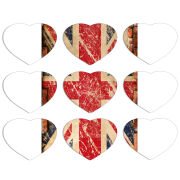 Магнитные фотопазлы Сердце 50 на 50 набор 9 штук 