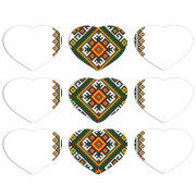 Магнитные фотопазлы Сердце 50 на 50 набор 9 штук 