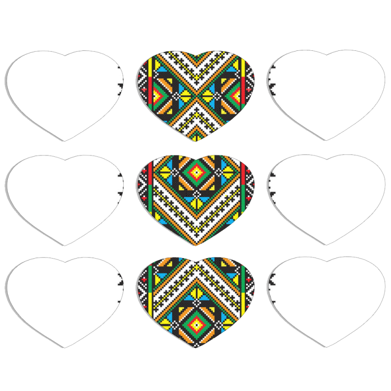 Магнитные фотопазлы Сердце 50 на 50 набор 9 штук 