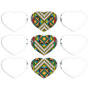 Магнитные фотопазлы Сердце 50 на 50 набор 9 штук 