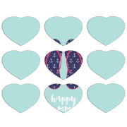 Магнитные фотопазлы Сердце 50 на 50 набор 9 штук 