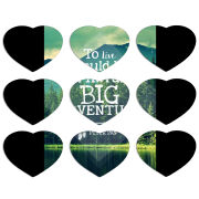 Магнитные фотопазлы Сердце 50 на 50 набор 9 штук 